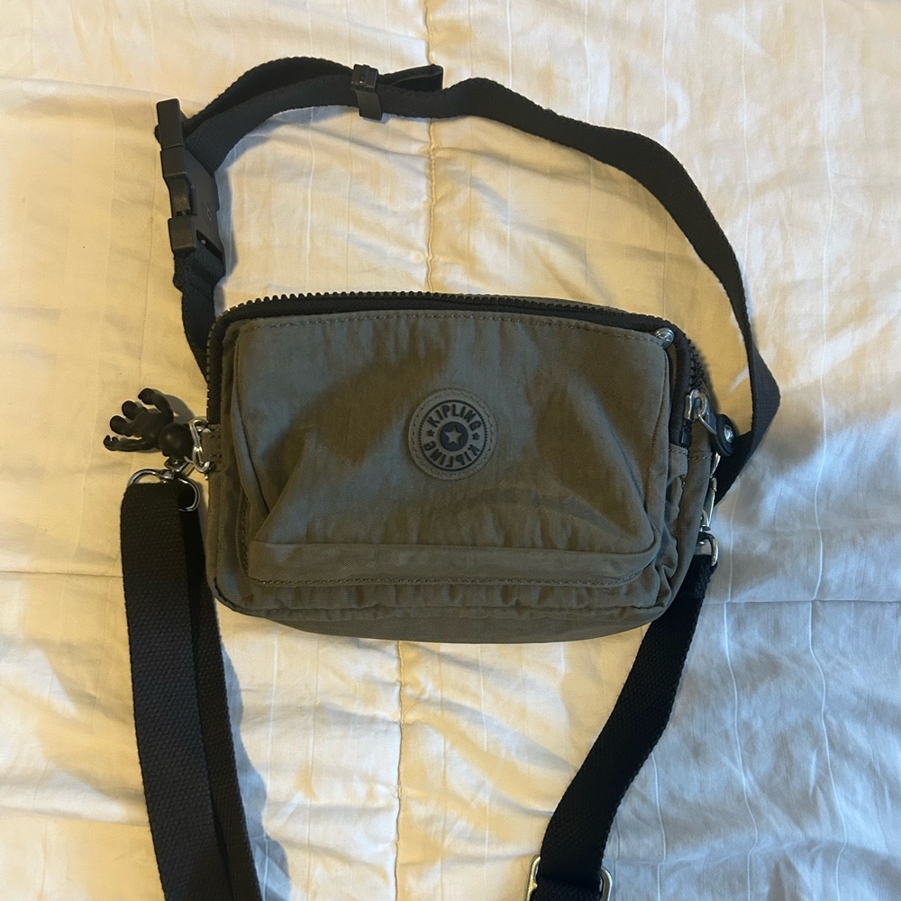 Kipling Abanu Multi Convertible Crossbody Bag in Green Moss